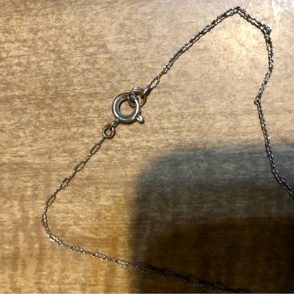 Antique Carved Shell Cameo Necklace, Sterling Silver with Marcasite Accents ๐๐ค - Picture 4 of 9